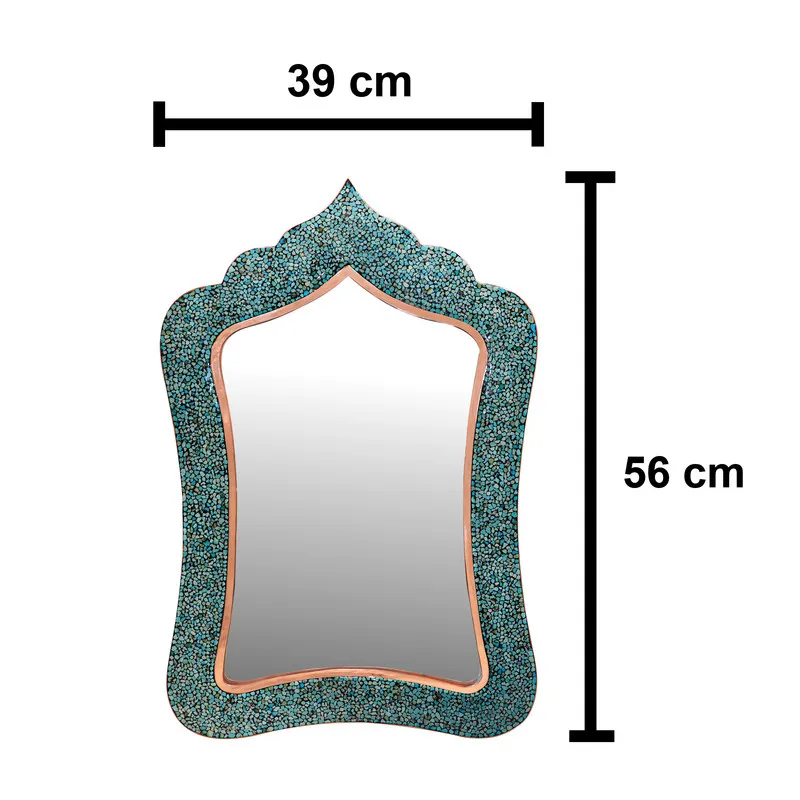 ست 9 تکه هفت سین فیروزه کوبی مدل لب قلم طرح لاله کد 565517 - 4