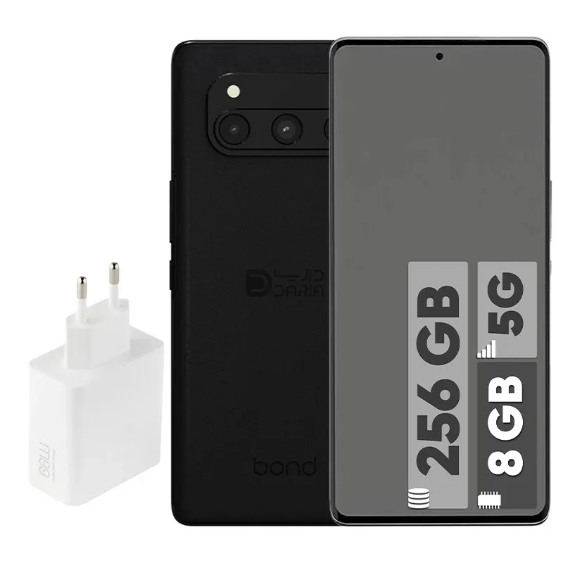 گوشی موبایل داریا مدل bond 5G دو سیم کارت ظرفیت 256 گیگابایت و رم 8 گیگابایت به همراه شارژر