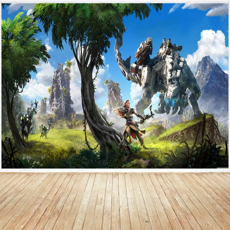 تابلو شاسی مدل گیمینگ طرح پوستر بازی کامپیوتر ی هورایزن زیرو داون horizon zero dawn کد1098