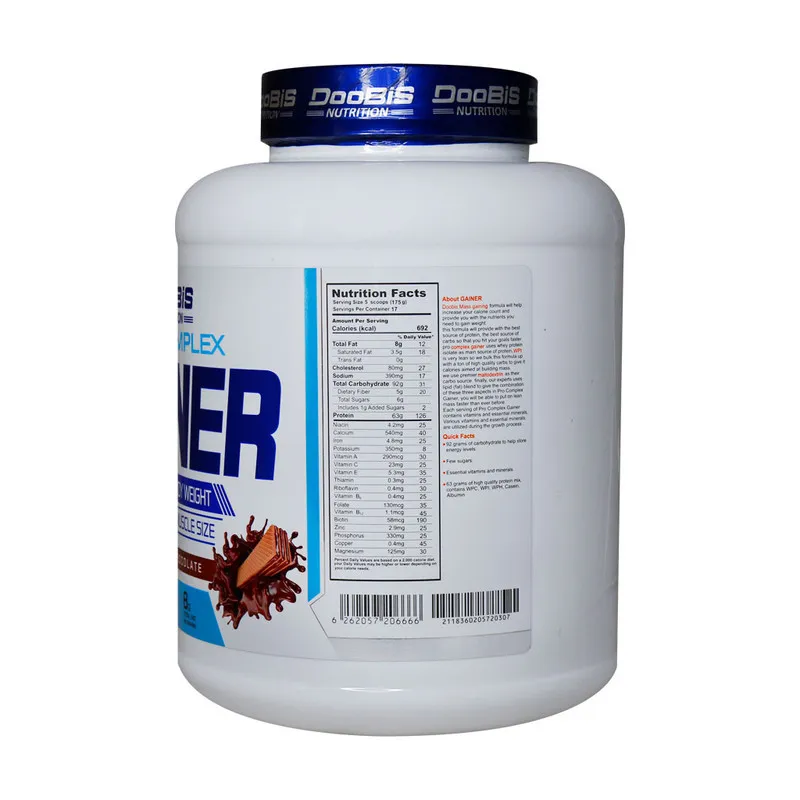 پودر گینر با طعم شکلات بیسکوئیت دوبیس – 3000 گرم - 2