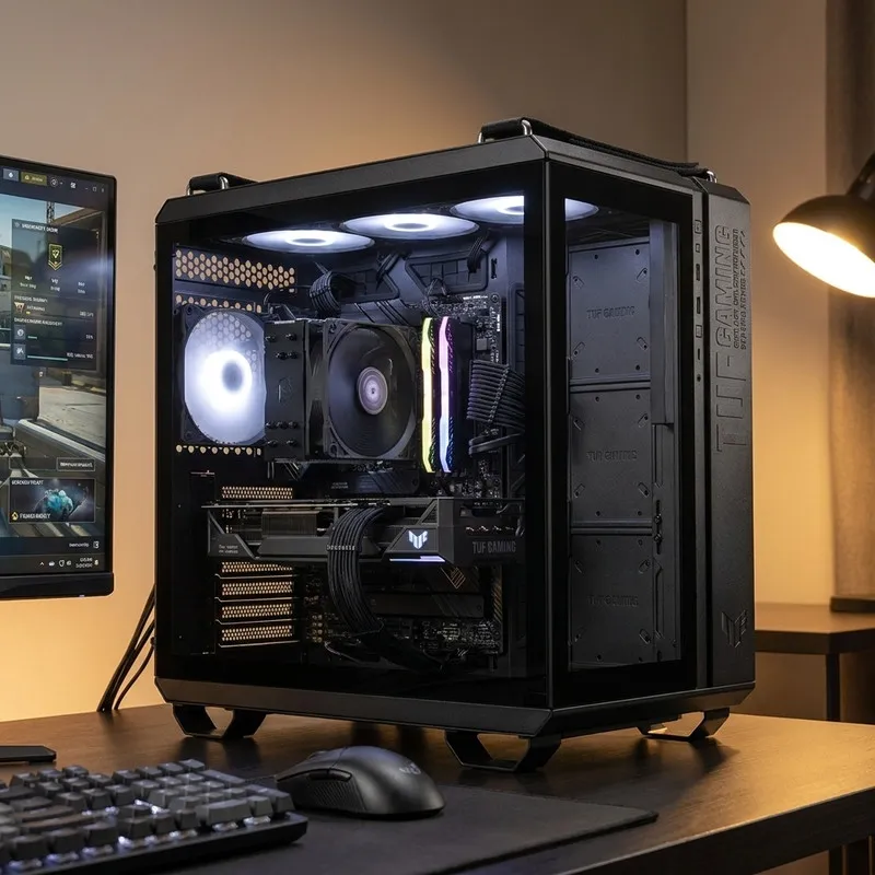 کیس کامپیوتر ایسوس مدل  TUF Gaming GT502 plus Black - 2