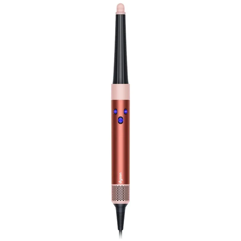 سشوار برس‌دار حالت‌دهنده 1300 وات دایسون مدل Airwrap id HS08، موتور AC، وزن 650 گرم، دارای سری شانه‌دار، سری برس‌دار گرد پهن، خشک‌کن ملایم با ویژگی فرکنندگی، صاف‌کنندگی، حجم‌دهندگی، با قابلیت فناوری تولید یون
