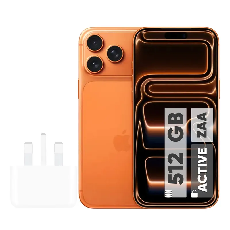 گوشی موبایل اپل مدل iPhone 17 Pro Max ZAA تک سیم کارت + eSim ظرفیت 512 گیگابایت و رم 12 گیگابایت – اکتیو  – به همراه شارژر 20 وات اپل