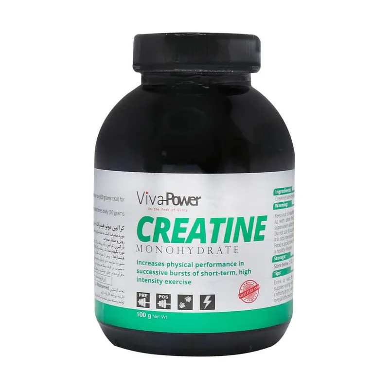 پودر کراتین مونوهیدرات ویواپاور – 100 گرمی