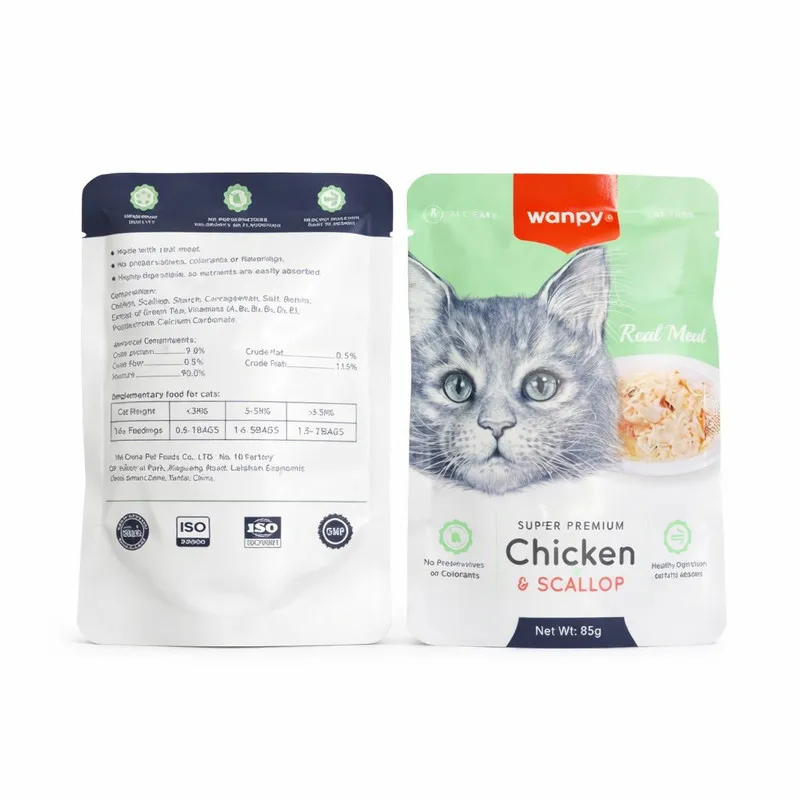 پوچ گربه بالغ ونپی مدل Super Premium Chicken & Scallop  طعم مرغ وزن 85 گرم - 2