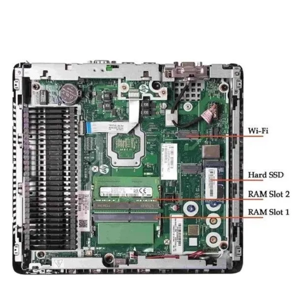 کامپیوتر کوچک اچ‌ پی مدل HP T630 با پردازنده Quad Core AMD GX-420GI حافظه SSD با ظرفیت 256 گیگابایت رم DDR4 با ظرفیت هشت گیگابایت پردازنده گرافیکی AMD - 4