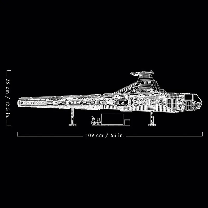لگو 5374 تکه سری Star Wars مدل Venator-Class Republic Attack Cruiser کد 75367 - 2