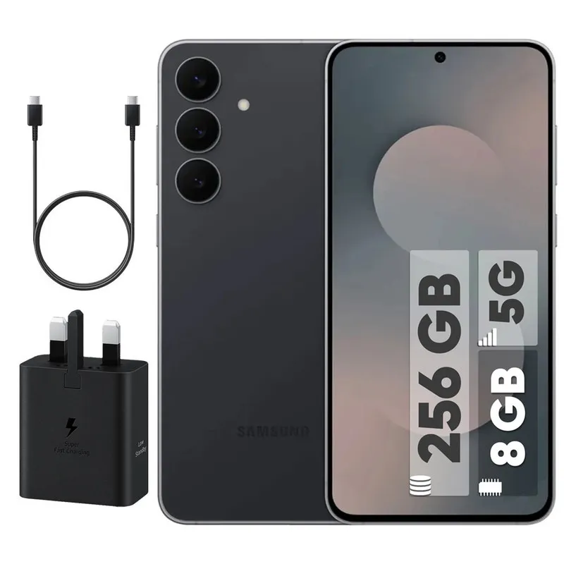 گوشی موبایل سامسونگ مدل Galaxy S25 FE دو سیم کارت ظرفیت 256 گیگابایت و رم 8 گیگابایت – به همراه شارژر 45 وات سامسونگ و کابل شارژ USB-C به طول 1.8 متر