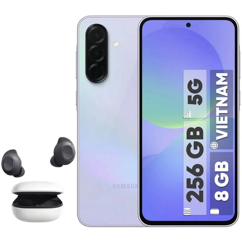 گوشی موبایل سامسونگ مدل Galaxy A36 دو سیم کارت ظرفیت 256 گیگابایت و رم 8 گیگابایت – ویتنام – به همراه هدفون بلوتوثی سامسونگ مدل Galaxy Buds FE
