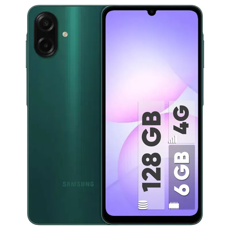 گوشی موبایل سامسونگ مدل Galaxy A07 دو سیم کارت ظرفیت 128گیگابایت و رم 6 گیگابایت  –  به همراه شارژر 25 وات سامسونگ، 2 عدد قاب و 1 عدد محافظ صفحه نمایش - 2