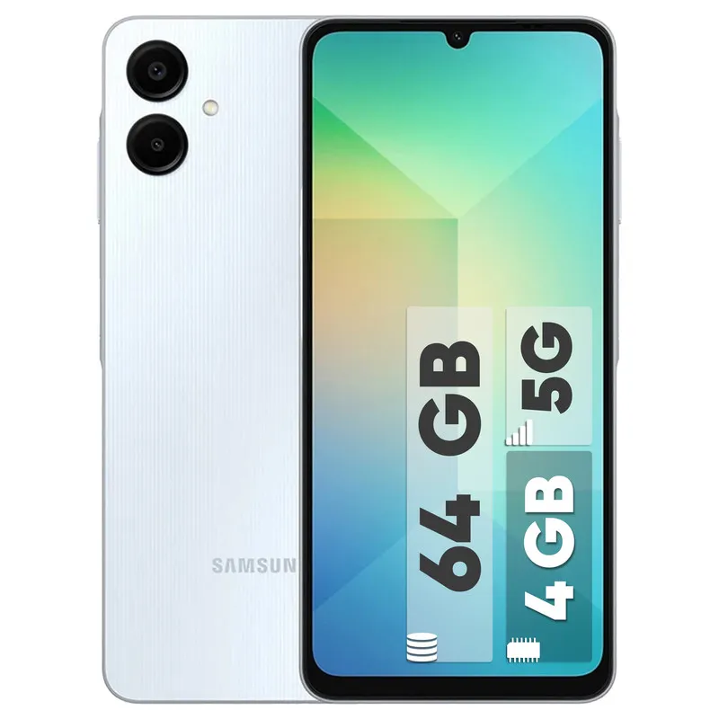 گوشی سامسونگ Galaxy A06 5G دو سیم کارت 64 گیگابایت و رم 4 گیگابایت – به همراه شارژر 25 وات سامسونگ، 2 عدد کاور و 1 عدد محافظ صفحه نمایش - 2