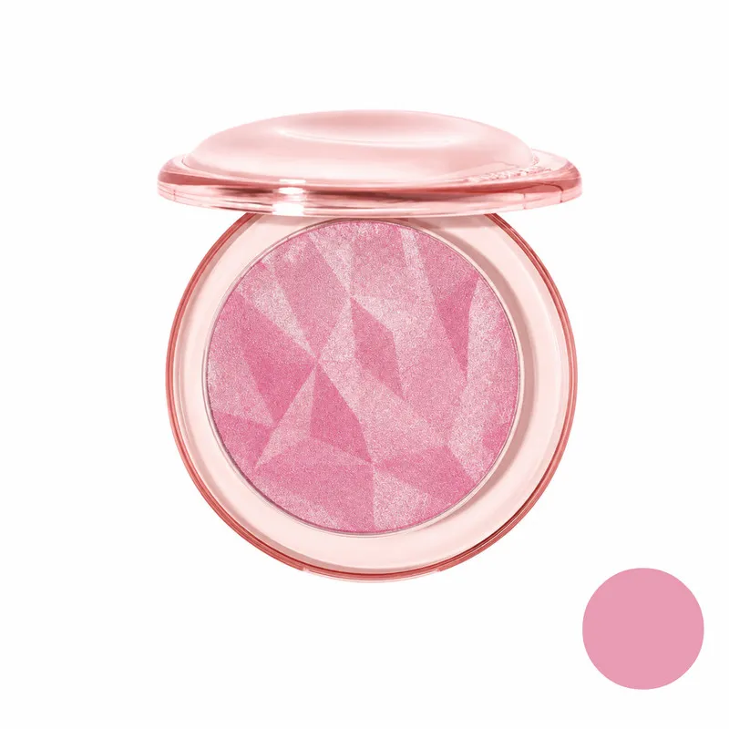 رژگونه تکی شیگلم مدل هایلایتری rose quarts با شماره رنگ 02، با جلوه براق و پیگمنت بالا، ماندگاری 12 ساعت