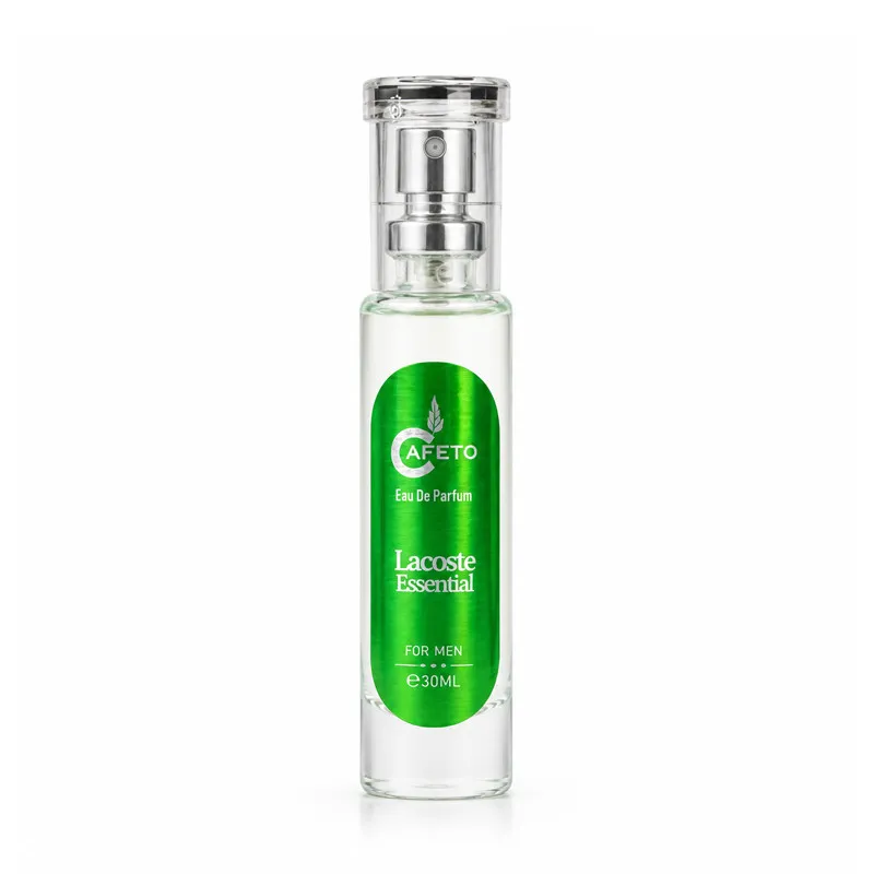 عطر جیبی مردانه کافه تو مدل لاگوست اسنشیال با رایحه آروماتیک، مرکباتی، خنک حجم 30 میلی‌لیتر