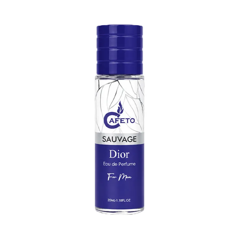 عطر جیبی مردانه کافه تو مدل ساواج با رایحه مرکباتی، چوبی، خنک حجم 35 میلی‌لیتر