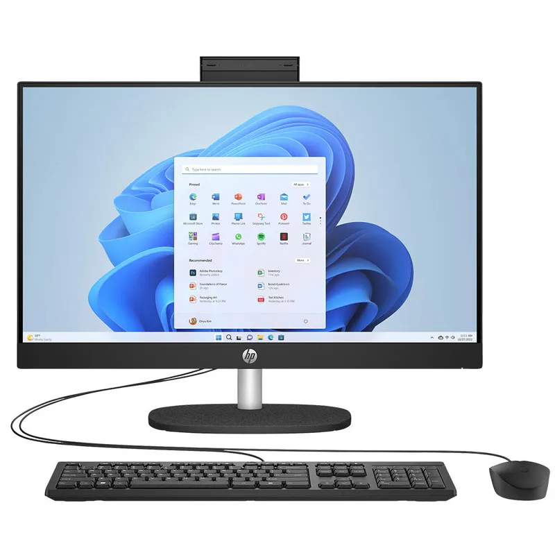 کامپیوتر همه کاره 23.8 اینچ اچ پی مدل HP AIO 24 CR1073nh با پردازنده Core Ultra 7-155U، رم 8 گیگابایت از نوع DDR5 و حافظه داخلی 512 گیگابایت SSD، گرافیک Intel Graphics، نمایشگر از نوع IPS