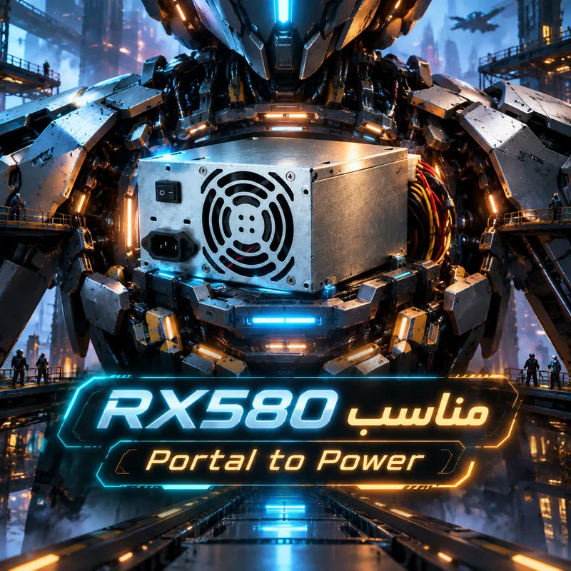 منبع تغذیه کامپیوتر 480 وات مدل Power-480W Real دارای 8 پین گرافیک - 4