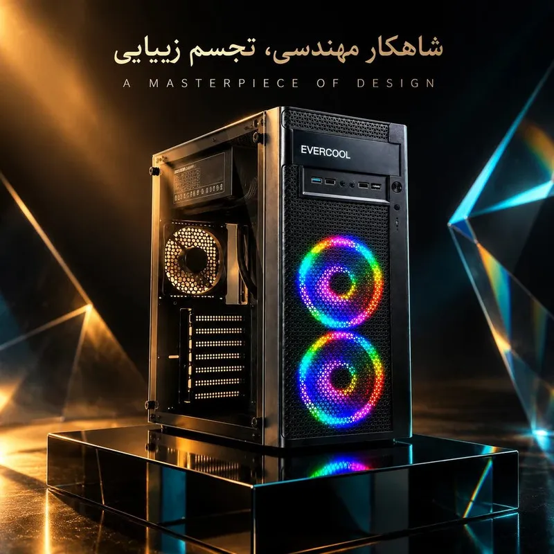 کامپیوتر دسکتاپ گیم مکس مدل TitanCrusher با کارت گرافیک RTX2060 - 4