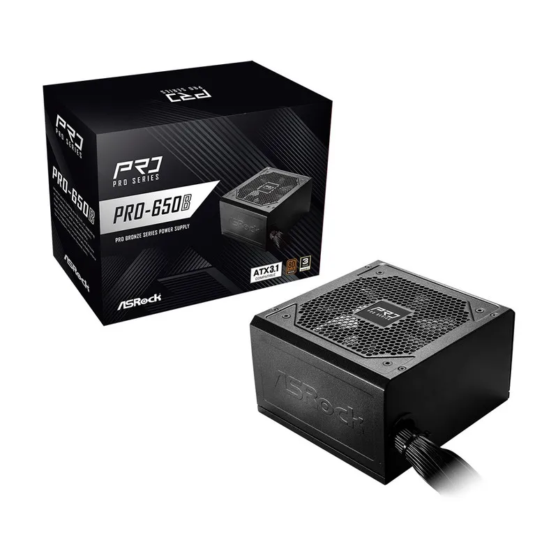 منبع تغذیه کامپیوتر 650 وات ازراک مدل PRO-650B - 3