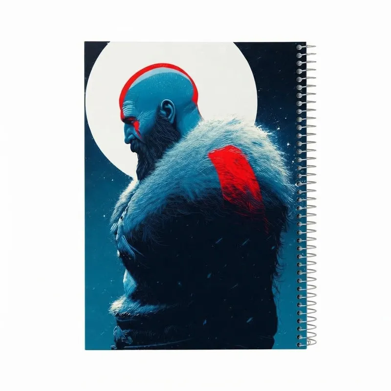 دفتر مشق 80 برگ سیمی مدل GOD OF WAR کد 36