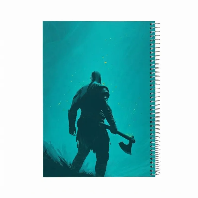 دفتر مشق 80 برگ سیمی مدل GOD OF WAR کد 37