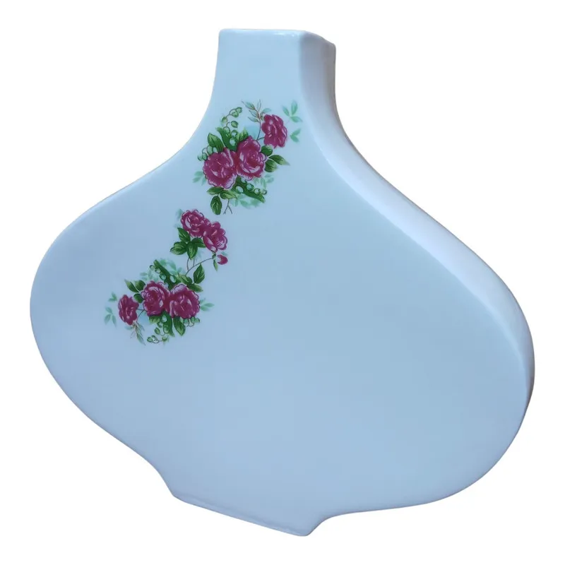 گلدان سرامیکی طرح گل سرخ