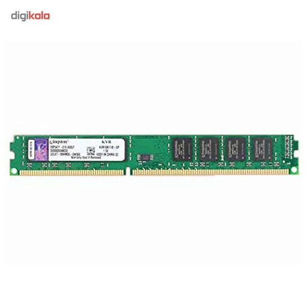 رم کامپیوتر کینگستون مدل ValueRAM DDR3 1600MHz ظرفیت 8 گیگابایت تک کاناله DIMM با تایمینگ CL11 و ولتاژ کاری 1.5 ولت - 4