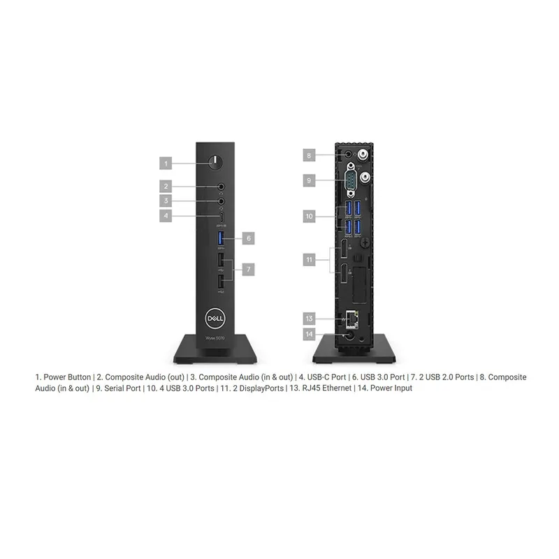 کامپیوتر کوچک دل مدل WYSE 5070 Celeron- F - 3
